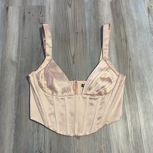Zara beige corset top
